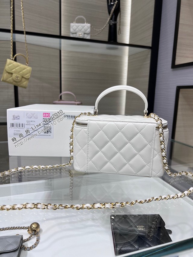 Chanel專櫃新款小型收納盒女包 香奈兒23新品新色手提化妝小盒子 手工坊系列AP2199Y djc5824